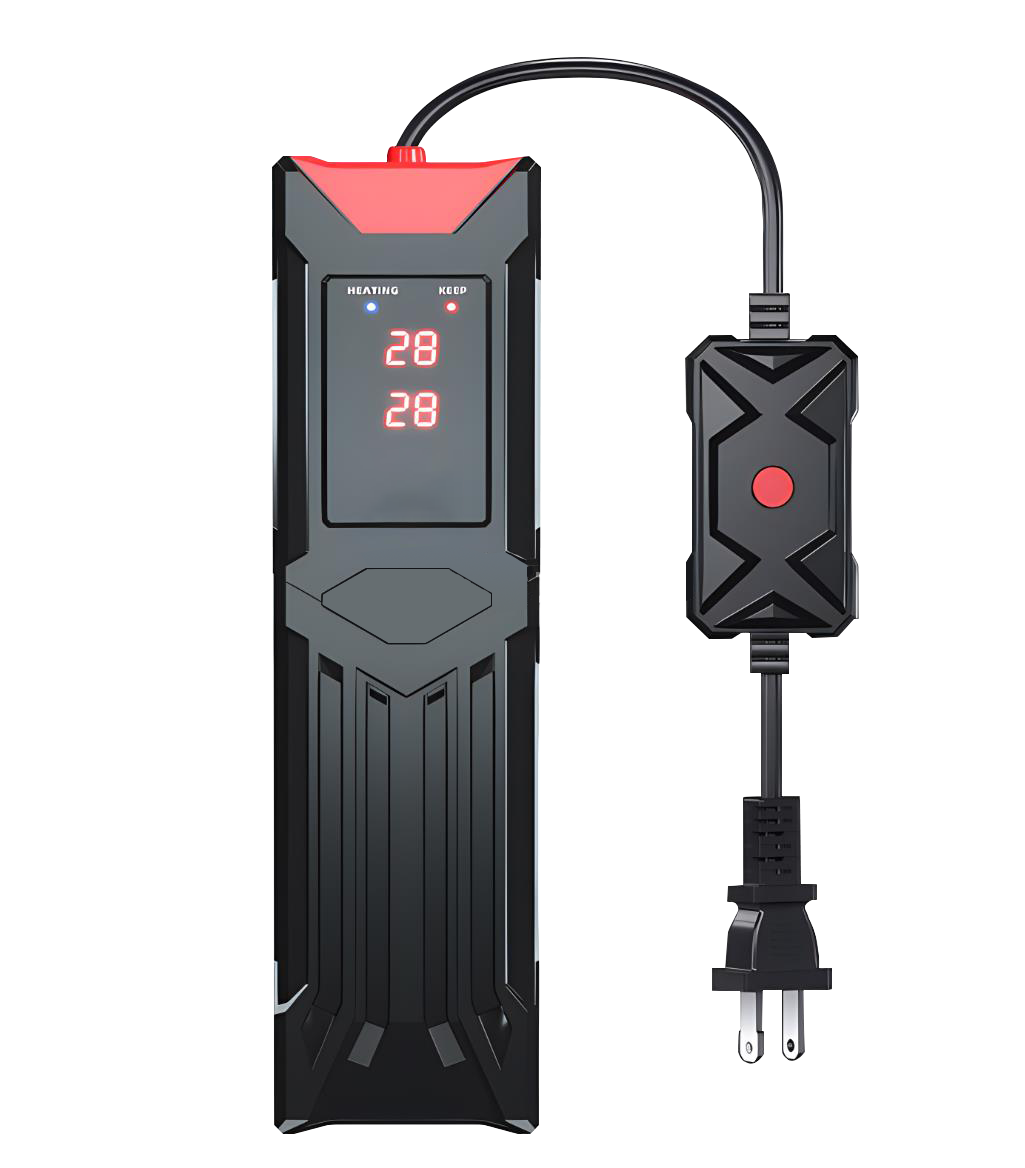 ZY-928 elongated heater casing, dual-row display and controller.